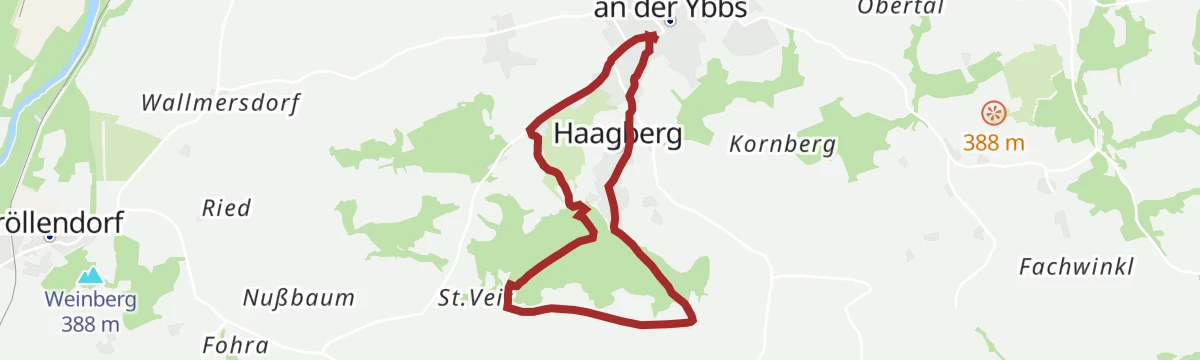 Route map: Mostbrunnenweg